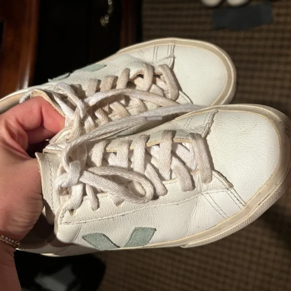 Veja Womens Campo Leather And Teal Suede - Picture 3 of 5